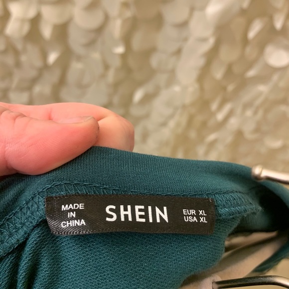 NWOT Green Embroidered Shift Dress - Picture 3 of 4